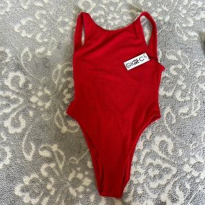NWT -Gigi C one piece swim- L